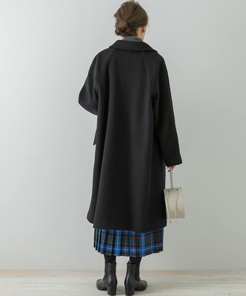 URBAN RESEARCH Sonny Label（アーバンリサーチサニーレーベル）の「ステンカラーウールコート（ステンカラーコート・レディース・ブルー/サンドベージュ/ブラック・FREE）」の9枚目の写真