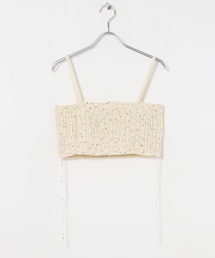 URBAN RESEARCH | TAN　SPANGLE KNITTED BAND TOP(ニット/セーター)