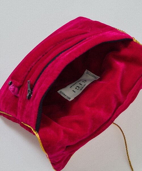 ADAM ET ROPE'（アダムエロペ）の「【J'aDoRe・店舗限定】【GIGI（ジジ）】Original jewelry pouch（ポーチ・レディース・ブラック/グリーン/ピンク・F）」の17枚目の写真