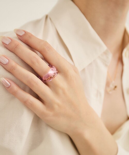 ROPE'（ロペ）の「【LUCE MACCHIA（ルーチェマッキア）】 別注 Glass Ring（リング・レディース・ピンク/その他・11/13）」の2枚目の写真