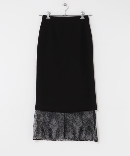 URBAN RESEARCH ROSSO（アーバンリサーチロッソ）の「レースレイヤードミディスカート（スカート・レディース・IVORY/BLACK・36/38）」の20枚目の写真