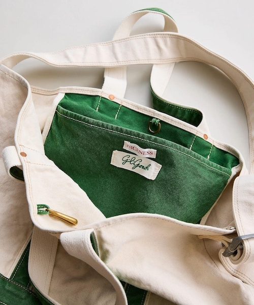 ADAM ET ROPE'（アダムエロペ）の「【NICENESS/ナイスネス】L.LESH（トートバッグ・メンズ・ブラック/ホワイト系/イエロー・F）」の7枚目の写真