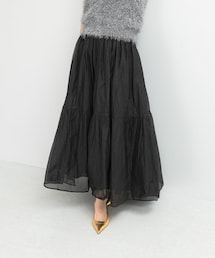 URBAN RESEARCH ROSSO | MARILYN MOON　sheer cotton gather skirt(スカート)