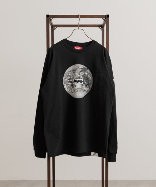 THE GOODLAND MARKET（ザグッドランドマーケット）の「That’s　RE the Long Tee (Earth)（Tシャツ/カットソー・メンズ・BK/WH・M/L/XL）」の3枚目の写真