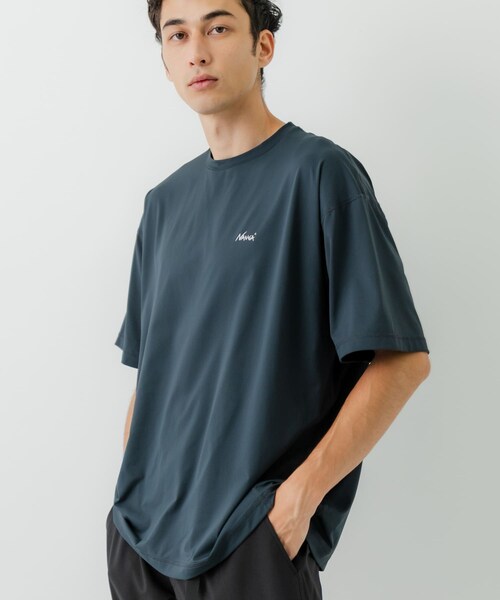 URBAN RESEARCH(アーバンリサーチ)の「『別注』NANGA×URBAN RESEARCH RASH GUARD SHORT-SLEEVE(Tシャツ/カットソー・メンズ・BLACK/CHARCOAL・M/L)」の9枚目の写真