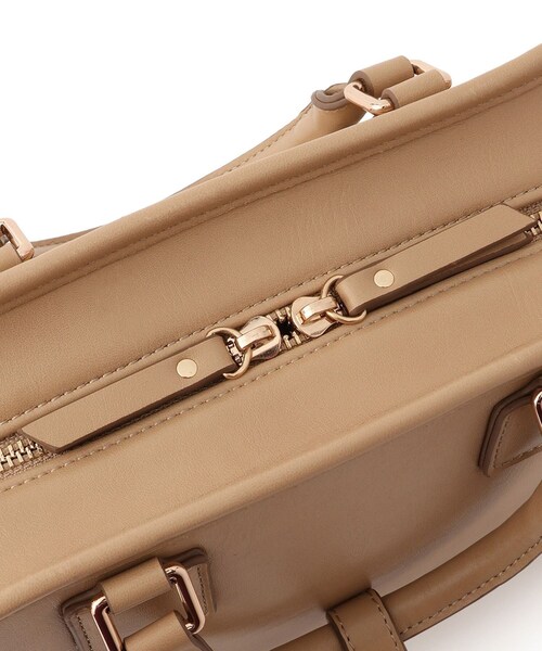 ROPE' PICNIC（ロペピクニック）の「ワイドスクエアボストンバッグ/2WAY（ボストンバッグ・レディース・ブラック/キナリ/ブラウン/ベージュ系・F）」の12枚目の写真