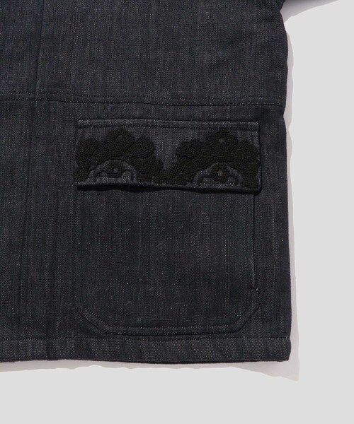 ADAM ET ROPE'(アダムエロペ)の「《別注》【Kartik Research / カルティック リサーチ】DENIM JACKET(デニムジャケット・メンズ・ブラック・L/M)」の12枚目の写真