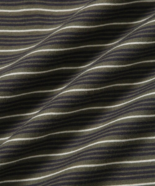 Saturdays NYC（サタデーズ ニューヨークシティ ）の「Multi Stripe Relax SS Tee（Tシャツ/カットソー・レディース・グレー/オリーブ・L/M/S/XL/XS）」の12枚目の写真