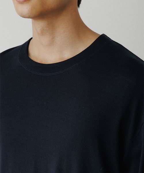 ADAM ET ROPE'（アダムエロペ）の「【NIKKE】ウール天竺 ロングスリーブ ニットTシャツ（Tシャツ/カットソー・メンズ・ブラック/ネイビー・L/M）」の13枚目の写真