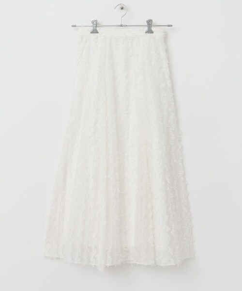 URBAN RESEARCH ROSSO（アーバンリサーチロッソ）の「F by ROSSO　リボンジャガードフレアスカート（スカート・レディース・WHITE/GRAY・36/38）」の9枚目の写真