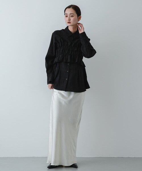 SENSE OF PLACE by URBAN RESEARCH（センスオブプレイスバイアーバンリサーチ）の「『抗菌』ポインテッドフラットパンプス（パンプス・レディース・BLACK/IVORY・S/M/L）」の15枚目の写真