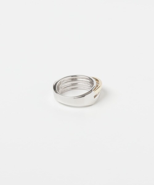 URBAN RESEARCH(アーバンリサーチ)の「Orb Ring Slim Duo (M)(リング・メンズ・SIL/GOLD・58/60)」の4枚目の写真