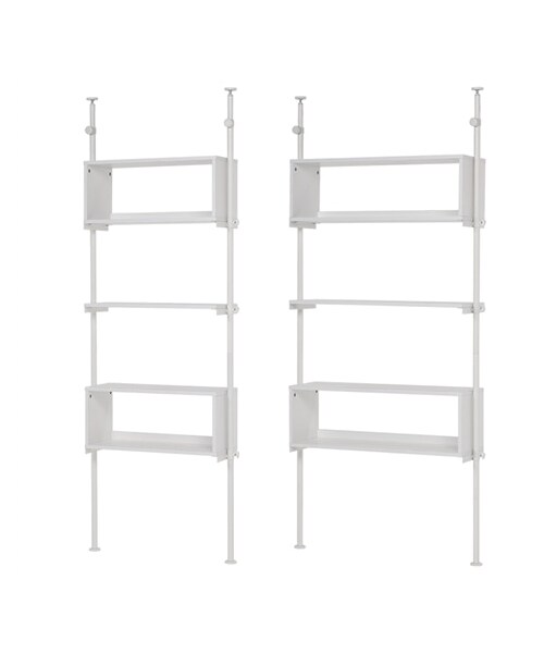 nissen（ニッセン）の「突っ張り式ディスプレイラック(無段階高さ調節 )（家具・メンズ・ホワイト×ホワイト/ナチュラル×アイボリー/ブラウン×ブラック・幅70cm/幅90cm）」の8枚目の写真