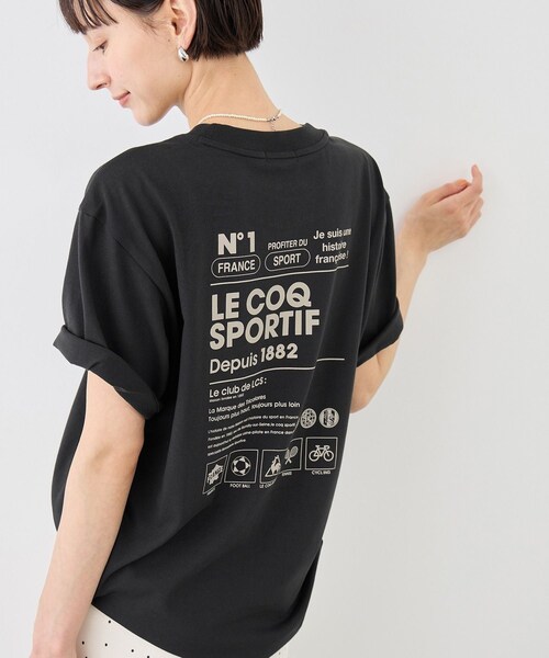 ROPE' PICNIC(ロペピクニック)の「【le coq sportif/ルコックスポルティフ】バックプリント半袖Tシャツ(Tシャツ/カットソー・レディース・ブラック/ホワイト/イエロー・M)」の10枚目の写真