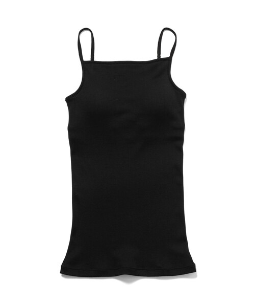 ROPE'（ロペ）の「コットンシルク丸胴テレコカップ付きキャミソール（キャミソール・レディース・ブラック/オフホワイト/ワイン・F）」の21枚目の写真