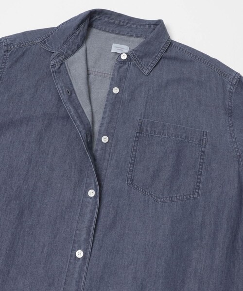 URBAN RESEARCH DOORS（アーバンリサーチドアーズ）の「ライトコットンデニムシャツワンピース（ワンピース・レディース・L.INDIGO/INDIGO・Free）」の14枚目の写真