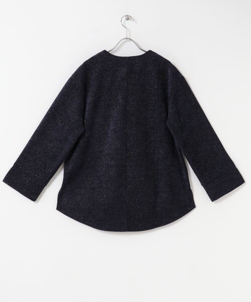 URBAN RESEARCH ROSSO（アーバンリサーチロッソ）の「Vネックモールラメプルオーバー（Tシャツ/カットソー・レディース・IVORY/NAVY・Free）」の18枚目の写真