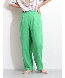 Ungrid | ハイウエストリネンテーパードパンツ(その他パンツ)