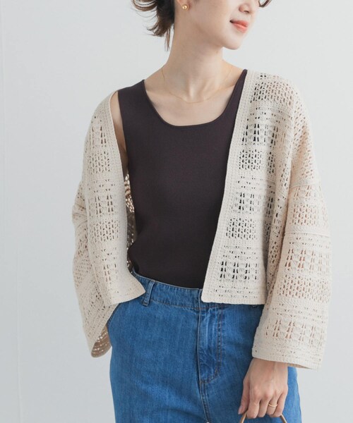 URBAN RESEARCH DOORS(アーバンリサーチドアーズ)の「2WAYニットタンク(タンクトップ・レディース・OFF/BROWN/NAVY・Free)」の14枚目の写真
