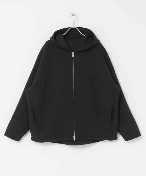 SENSE OF PLACE by URBAN RESEARCH（センスオブプレイスバイアーバンリサーチ）の「コクーンスリーブZIPパーカー（パーカー・レディース・IVORY/BLACK/GRAY・One）」の2枚目の写真