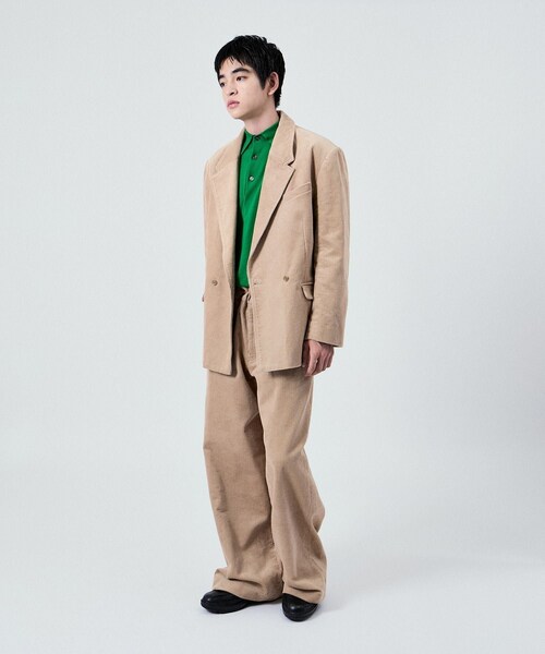 ADAM ET ROPE'（アダムエロペ）の「2WAY CORDUROY W JACKET UNISEX (SETUP対応)（テーラードジャケット・レディース・ダークブラウン/ベージュ/ネイビー・38/40/42）」の11枚目の写真