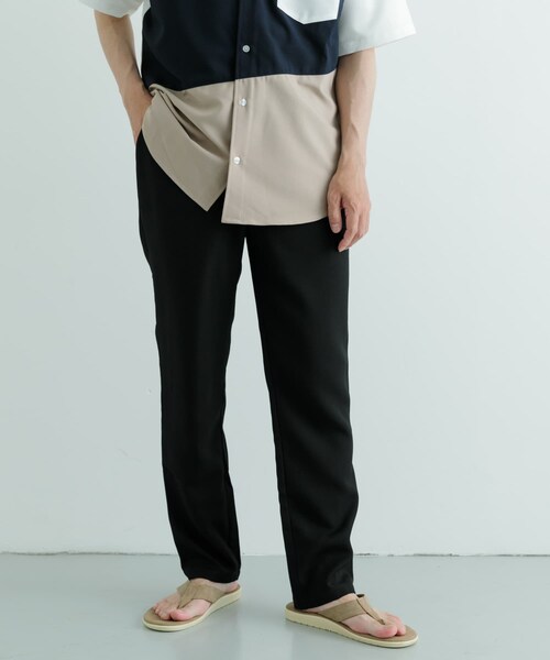 ITEMS URBANRESEARCH(アイテムズ アーバンリサーチ)の「『吸水速乾/イージーケア/UVカット』『セットアップ対応』高機能ツイル ウエストイージー スラックス(その他パンツ・メンズ・CHA/BLUGRY/NVY/BLK・M/L)」の12枚目の写真