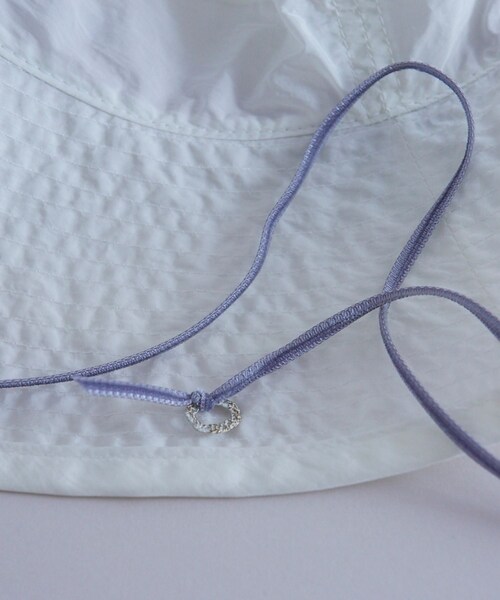 ADAM ET ROPE'（アダムエロペ）の「【J'aDoRe・一部店舗限定】【chisaki（チサキ）】Hana（ハット・レディース・ホワイト系/オリーブ・F）」の6枚目の写真