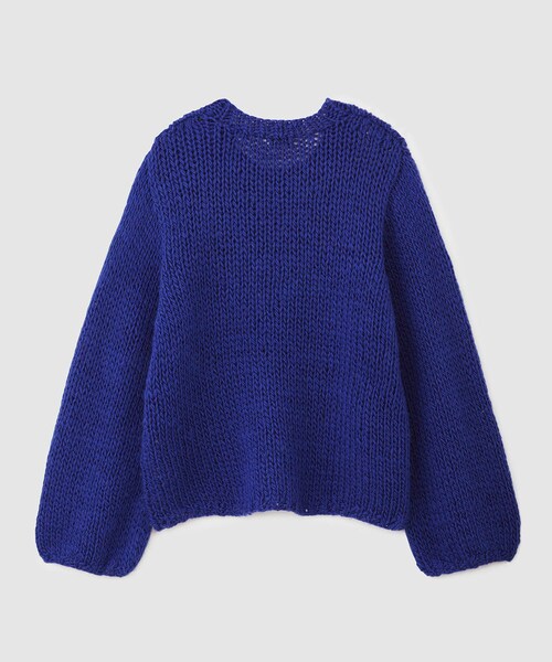 ROPE'(ロペ)の「ロービングハンドニット(ニット/セーター・レディース・グレー/オフホワイト/ブルー・F)」の5枚目の写真