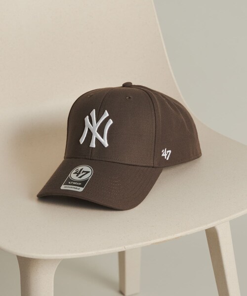 SENSE OF PLACE by URBAN RESEARCH（センスオブプレイスバイアーバンリサーチ）の「FORTY SEVEN　47 MVP S.B Collection NY（キャップ・メンズ・BLACK/NAVY/BROWN・one）」の2枚目の写真
