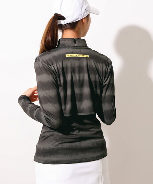 ROPE'(ロペ)の「【UV】【吸水速乾】タイダイボーダー長袖ボレロ(その他トップス・レディース・ブラック/ネイビー/オレンジ・F)」の11枚目の写真