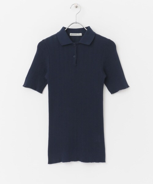 URBAN RESEARCH DOORS（アーバンリサーチドアーズ）の「Adriana Kay　半袖ポロTシャツ（ポロシャツ・レディース・別注MATIN/Ecru/別注NAVY・FREE）」の3枚目の写真