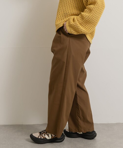 THE GOODLAND MARKET（ザグッドランドマーケット）の「『別注』MIDIUMISOLID×TGM　tuck wide tapered PT（その他パンツ・レディース・BLACK/KHAKI/PINK・one）」の14枚目の写真