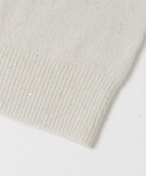 ITEMS URBANRESEARCH(アイテムズ アーバンリサーチ)の「スパンコールVネックニットベスト(ニット/セーター・レディース・BRN/WHT/BLK・FREE)」の12枚目の写真