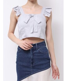 EATME | フリルリボンノースリーブブラウス(シャツ/ブラウス)