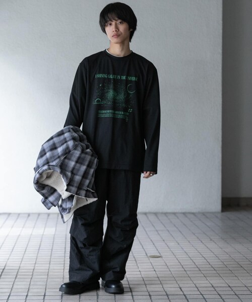 SENSE OF PLACE by URBAN RESEARCH(センスオブプレイスバイアーバンリサーチ)の「Galaxy Graphic Long-Sleeve T-shirts(Tシャツ/カットソー・メンズ・WHITE/BLACK/L.GRAY・M/L)」の20枚目の写真