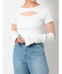 EVRIS | アームウォーマーショートトップス(Tシャツ/カットソー)