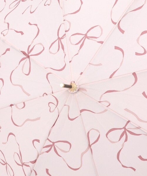 ROPE' PICNIC（ロペピクニック）の「【Wpc.】【晴雨兼用】ハートリボン長傘（長傘・レディース・ホワイト系/ブラウン/ピンク・F）」の12枚目の写真