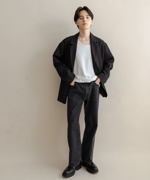 SENSE OF PLACE by URBAN RESEARCH（センスオブプレイスバイアーバンリサーチ）の「ストレートデニムパンツ（デニムパンツ・メンズ・BLACK/BROWN/L.INDIGO・S/M/L）」の10枚目の写真