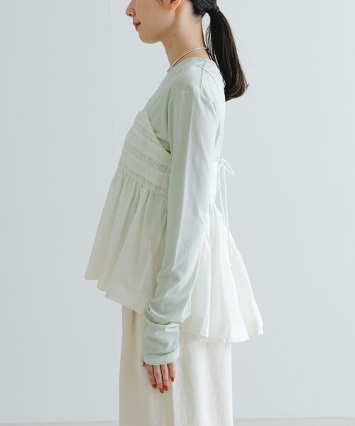 URBAN RESEARCH（アーバンリサーチ）の「レース切り替えキャミブラウス（キャミソール・レディース・BLACK/OFF・FREE）」の13枚目の写真