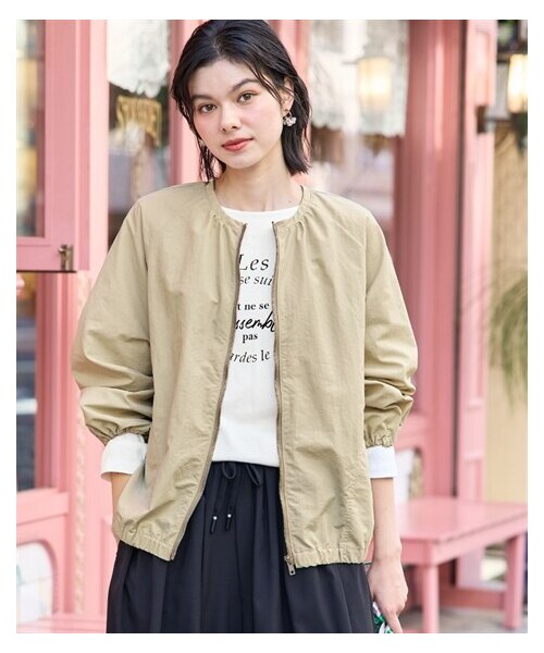 nissen（ニッセン）の「＜大きいサイズ＞ノーカラージャケット（ジャケット/アウター・レディース・アイボリー/黒・L~LL/3L~4L/5L~6L/8L/10L/【不要】6L/【不要】S/【不要】M）」の18枚目の写真