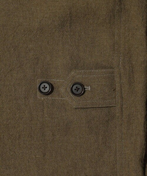 ADAM ET ROPE'（アダムエロペ）の「【blurhmsROOTSTOCK/ブラームスルーツストック】Ramie Linen Wool Swedish BDU Jacket（その他アウター・メンズ・ブラック/カーキ・2/3/4）」の14枚目の写真