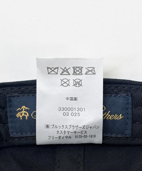 URBAN RESEARCH（アーバンリサーチ）の「『別注』BROOKS BROTHERS×UR　GF COTTON TWILL CAP（キャップ・メンズ・NAVY/WHITE/BLACK・one）」の17枚目の写真