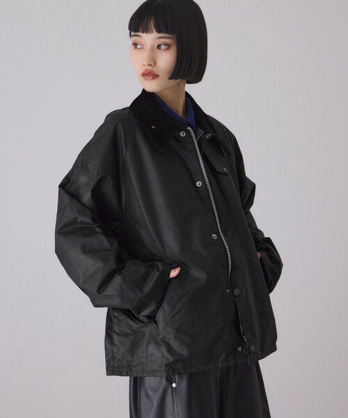ADAM ET ROPE'（アダムエロペ）の「【J’aDoRe限定】【Barbour（バブアー）】OS TRANSPORT WAX JACKET（その他アウター・レディース・ブラック/カーキ・34/36）」の13枚目の写真