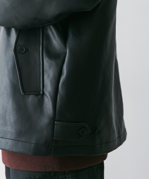 URBAN RESEARCH DOORS（アーバンリサーチドアーズ）の「FL ハリントンジャケット（ライダースジャケット・メンズ・BLACK・M/L）」の15枚目の写真