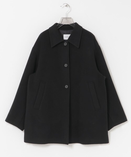 URBAN RESEARCH（アーバンリサーチ）の「スーパー140ステンカラーリバーミドルコート（ステンカラーコート・レディース・BRICK/NAVY/BLACK・FREE）」の16枚目の写真