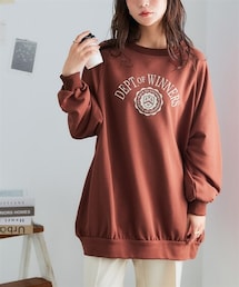 nissen | ビッグシルエットプリントスウェット＜大きいサイズ有＞(スウェット)