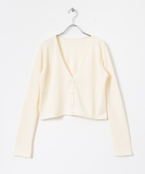 THE GOODLAND MARKET（ザグッドランドマーケット）の「&her　Vest Cardigan Set（カーディガン/ボレロ・レディース・GRYxOFF/CHARCOAL/OFF・FREE）」の20枚目の写真