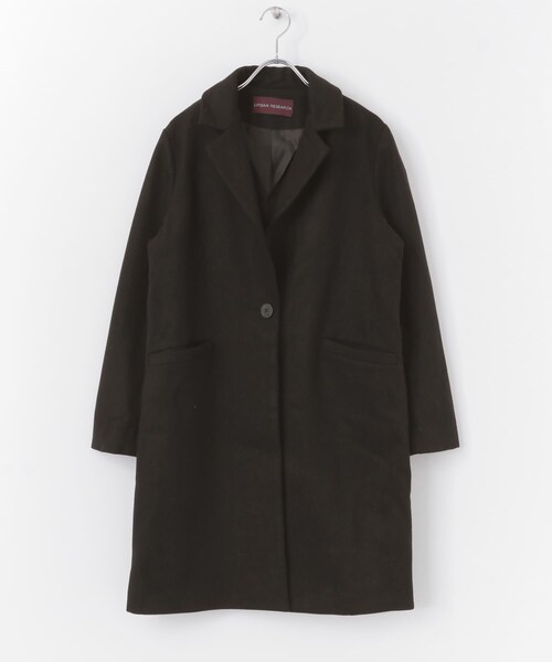 ITEMS URBANRESEARCH（アイテムズ アーバンリサーチ）の「メルトンチェスターコート∴（チェスターコート・レディース・NVY/BLK・FREE）」の4枚目の写真