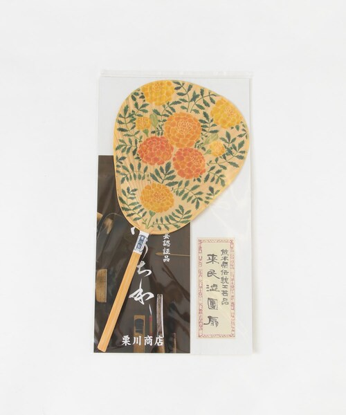 URBAN RESEARCH(アーバンリサーチ)の「栗川商店 はるかぜ染色工房うちわ(その他雑貨・メンズ・椿/マリーゴールド/貝殻/つばめ/アジアンタム・0)」の11枚目の写真