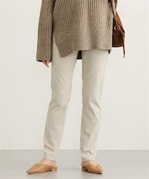 nissen | 裏起毛　動けてキレイ見えスリムパンツ（ストレッチ素材）(パンツ)